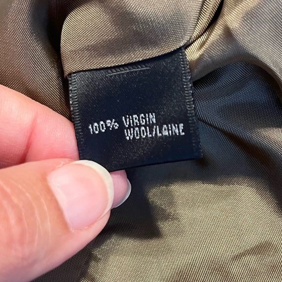 Lafayette 148 New York Brown Tan Plaid Virgin Wool Academy Blazer Jacket size 12 - Picture 8 of 8